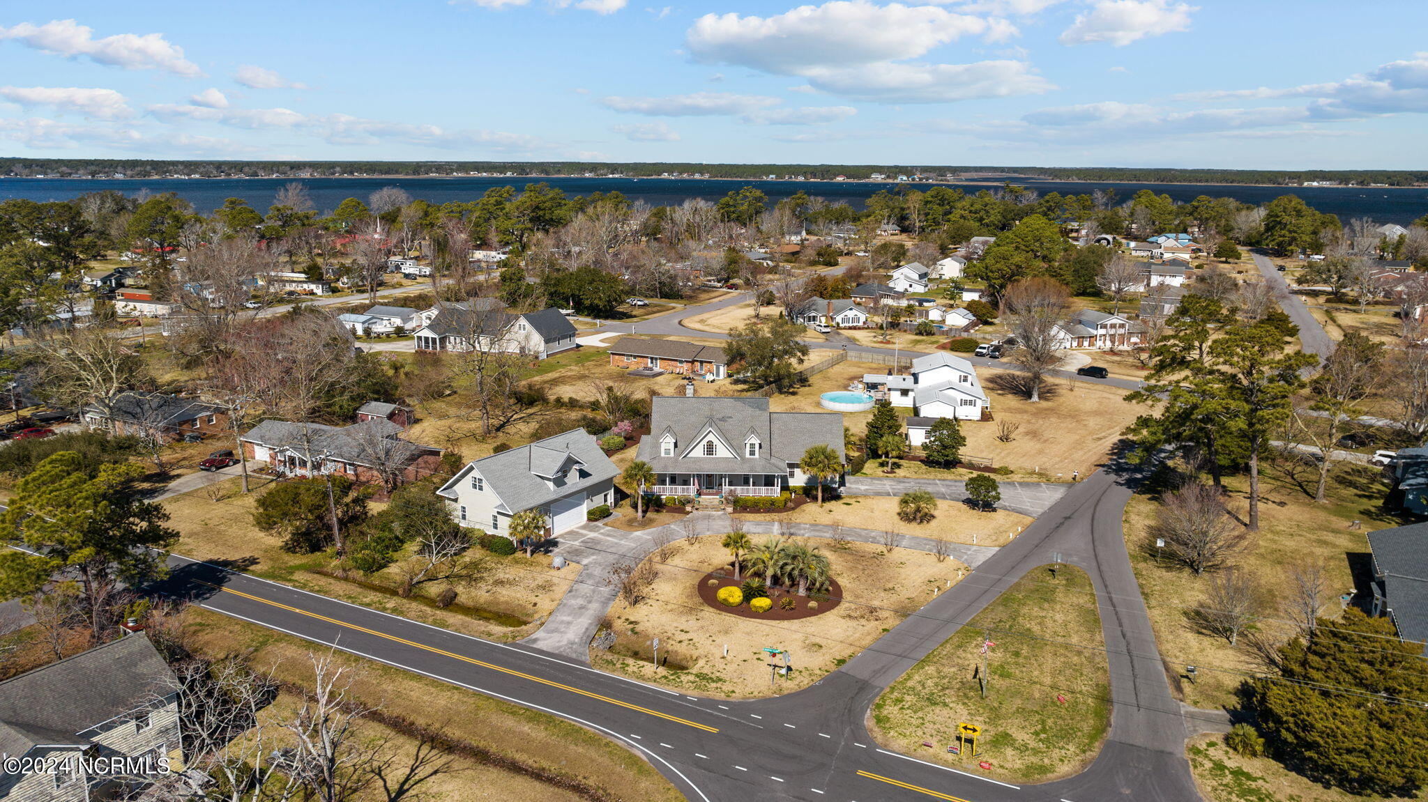 2201 North Road Morehead City, NC 28557 - Photo 59 of 63 Drone shot towards the Newport River