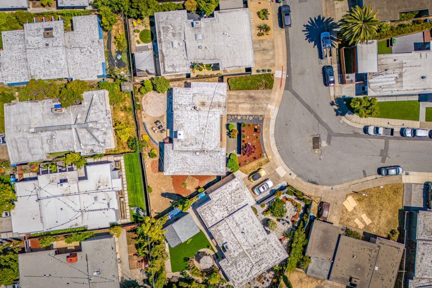 653 Edna Way San Mateo, CA 94402 - Photo 40 of 41 an aerial view of residential houses with outdoor space