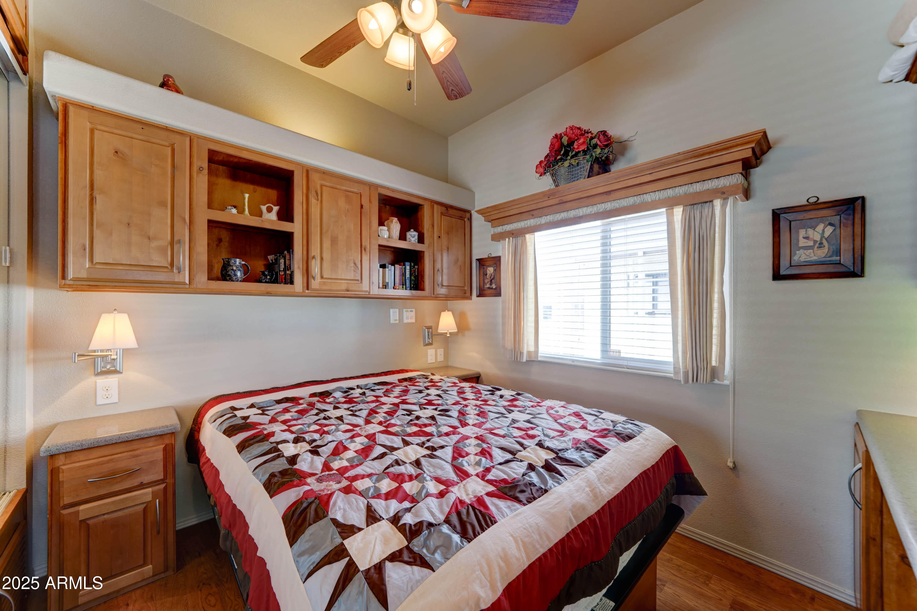 111 South Greenfield Road, Unit 166 Mesa, AZ 85206 - Photo 13 of 28 bedroom has comfy platform bed