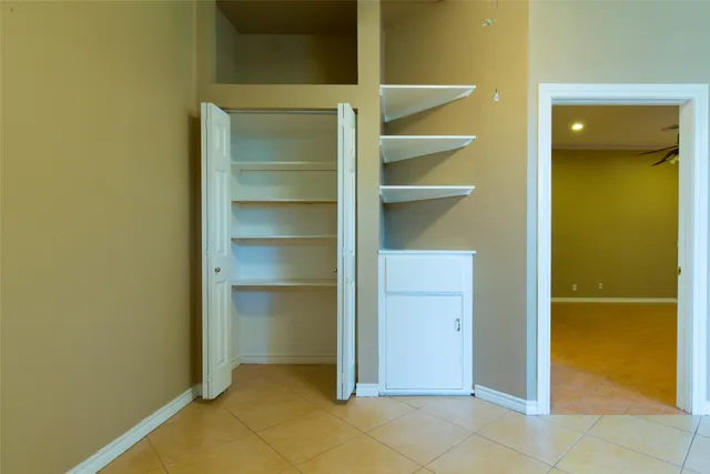 a view of an empty room