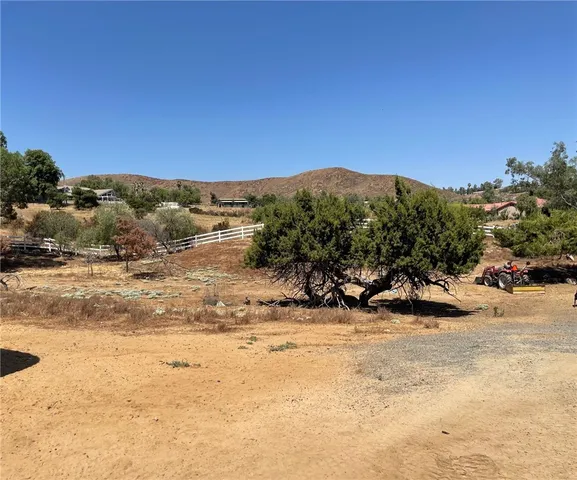 a view of a yard with a snow