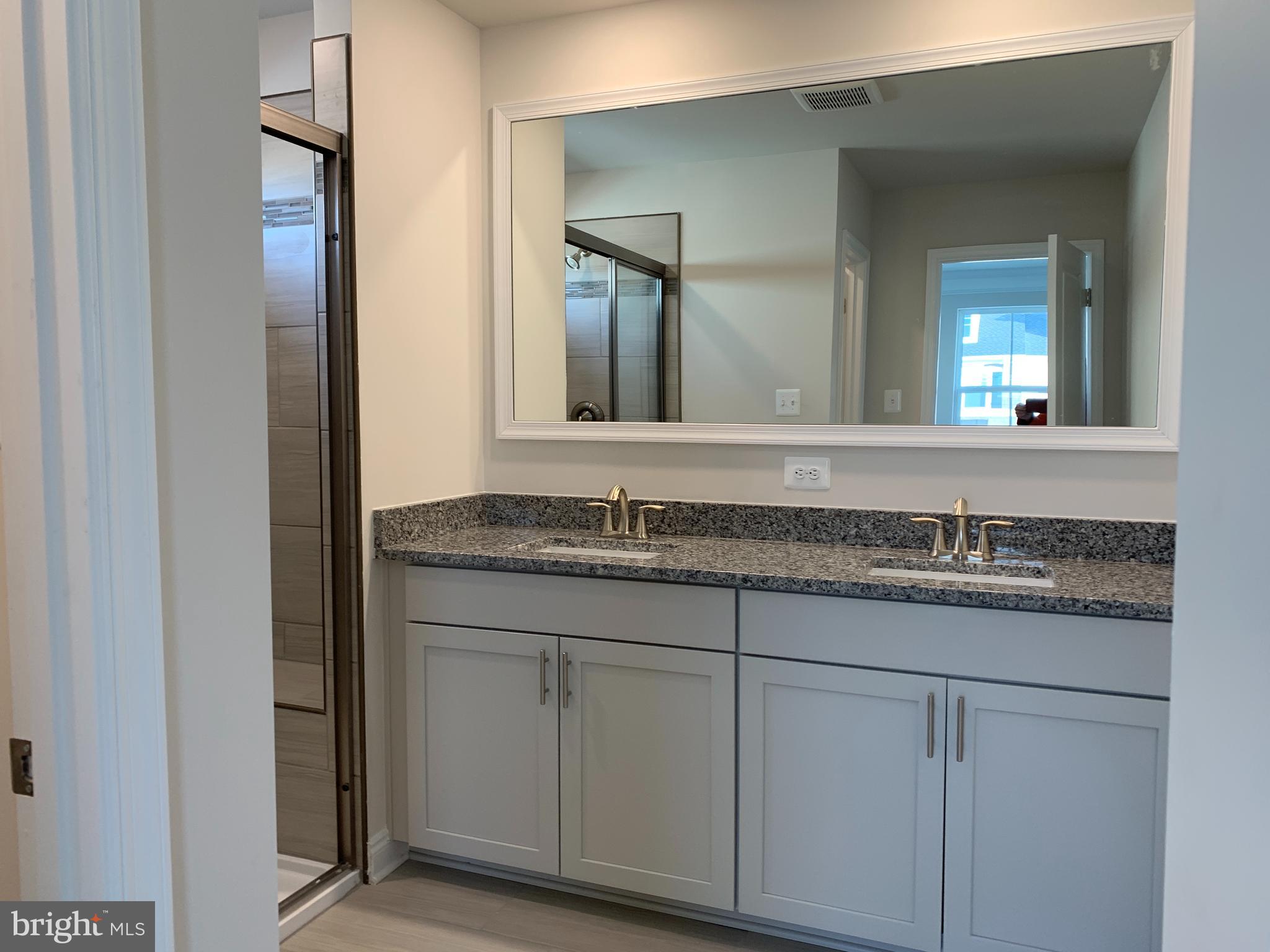 35318 Wright Way Millsboro, DE 19966 - Photo 17 of 28 a bathroom with a granite countertop sink and a mirror