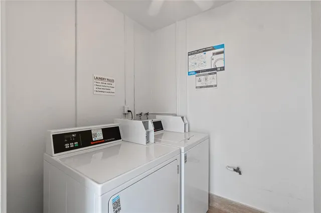 a close view of utility room