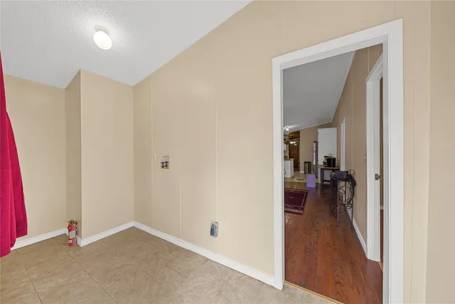 a view of deck with wooden floor and seating space