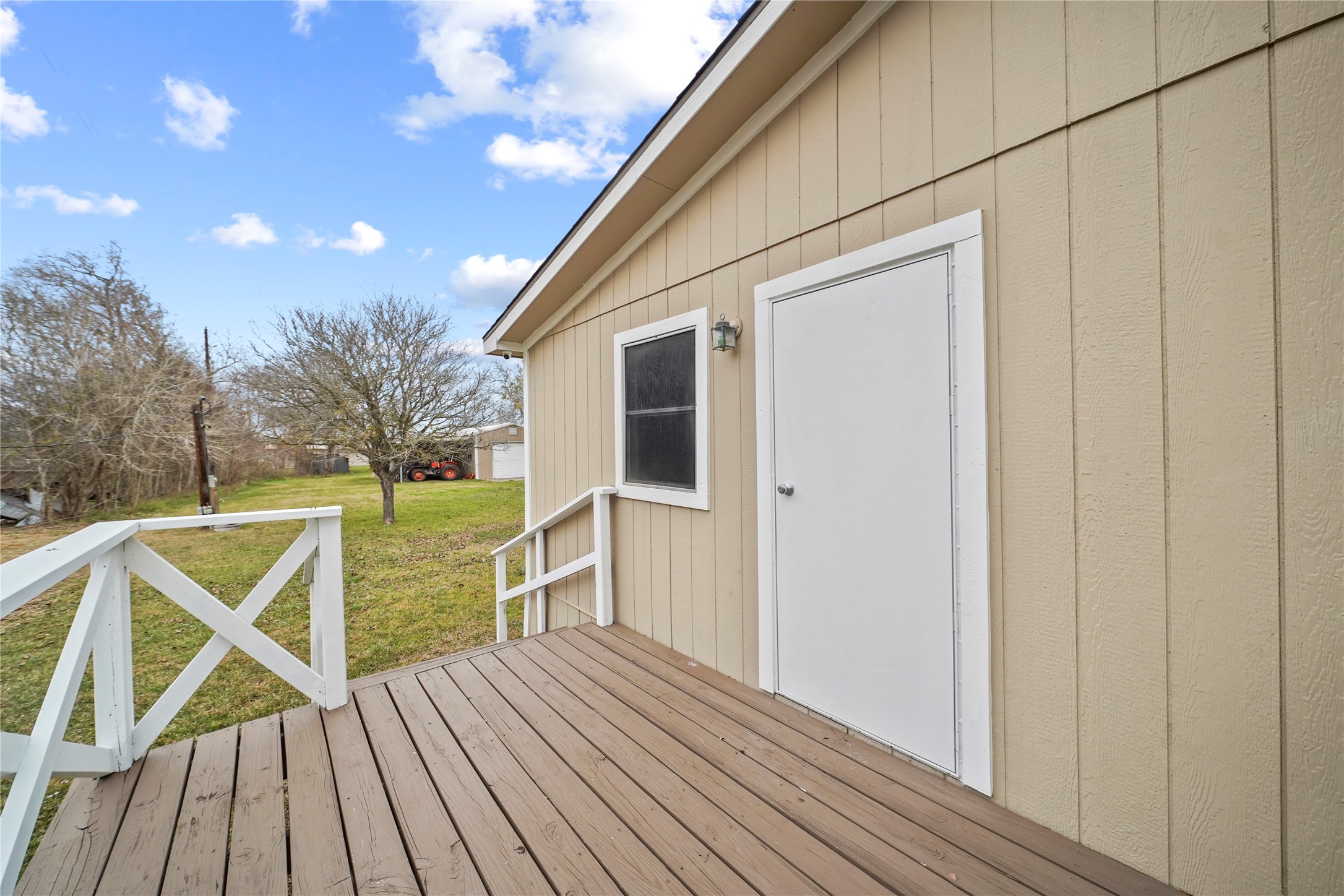 19645 Nordt Road Damon, TX 77430 - Photo 24 of 50 a view of deck with wooden floor and seating space