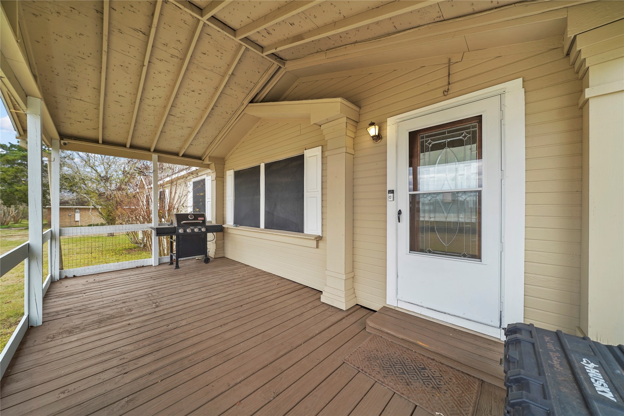 19645 Nordt Road Damon, TX 77430 - Photo 5 of 50 a view of outdoor space with wooden floor and entrance
