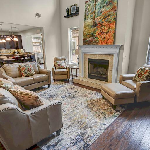 28 Haven Way Freeport, FL 32439 - Photo 6 of 50 a living room with furniture and a fireplace