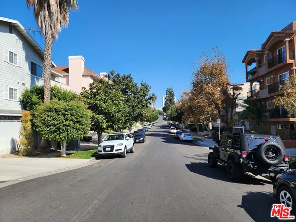 a car parked on the side of a street