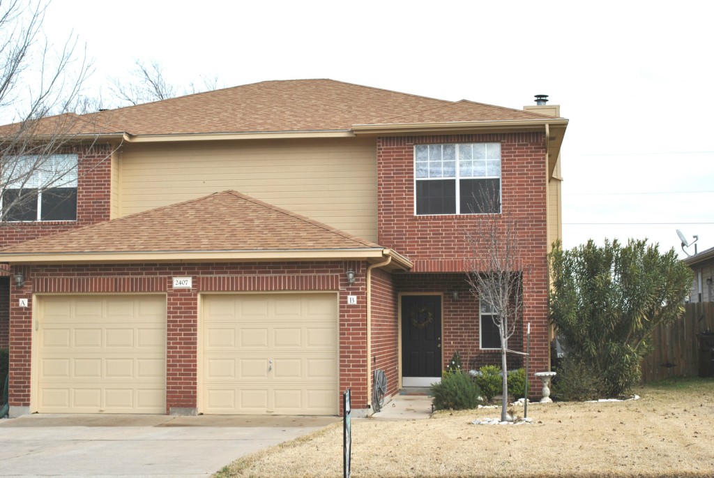 a front view of a house