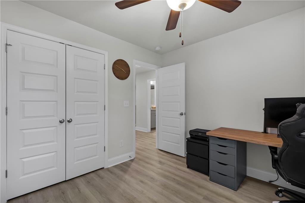 6710 Cedar Glen Road Atlanta, GA 30360 - Photo 32 of 35 a view of workspace with wooden floor