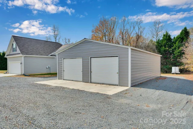 a house with trees in front of it