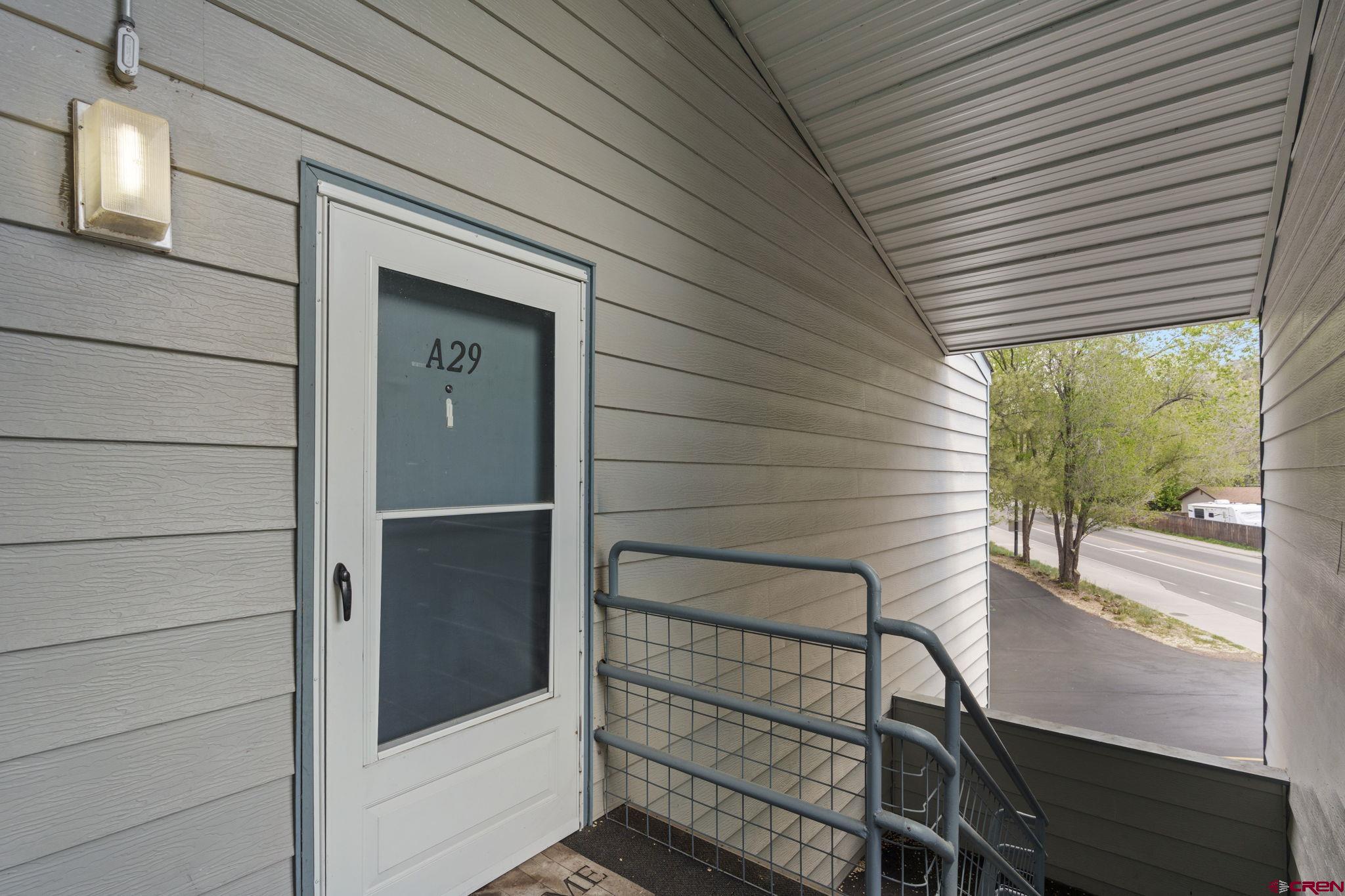 1135 Florida Road, Unit A29 Durango, CO 81301 - Photo 3 of 33 a view of a balcony