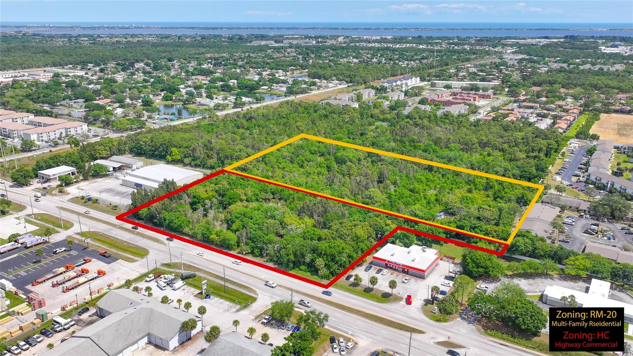 4527 South Babcock Street Palm Bay, FL 32905 - Photo 3 of 16 an aerial view of a city