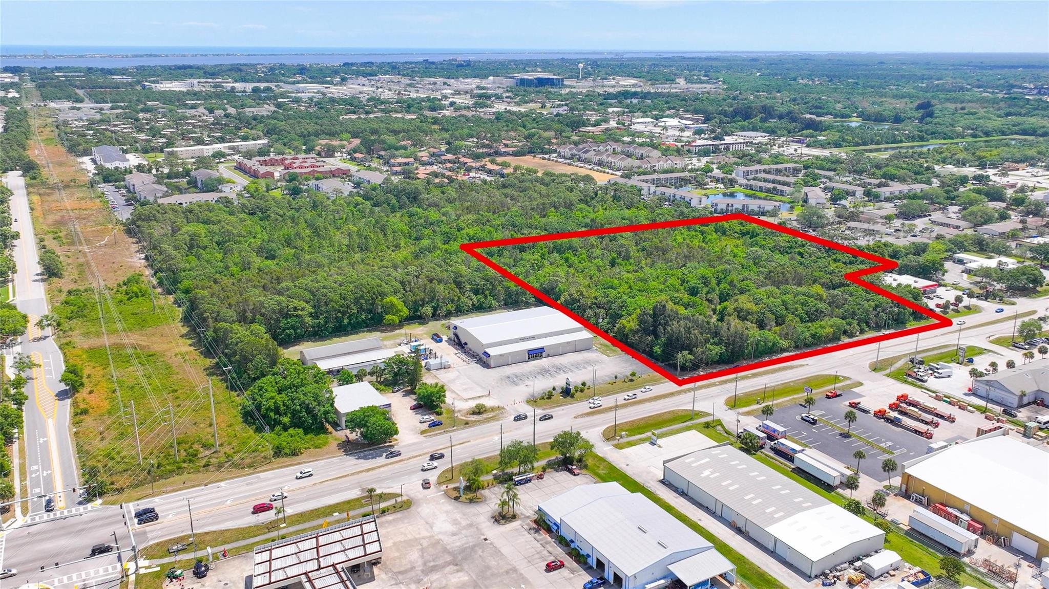 4527 South Babcock Street Palm Bay, FL 32905 - Photo 4 of 16 an aerial view of a city