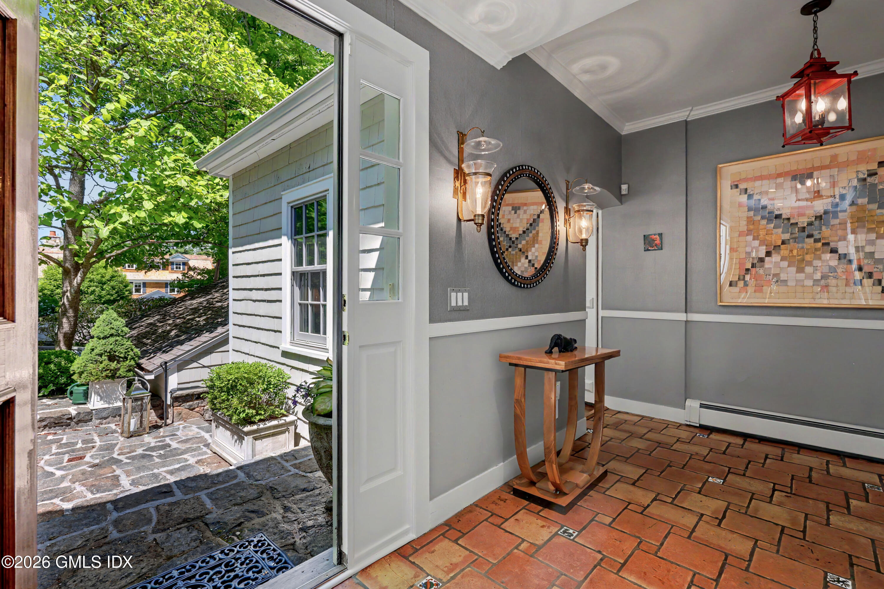 208 Bedford Road Greenwich, CT 06831 - Photo 4 of 26 208 Bedford Hall to outside
