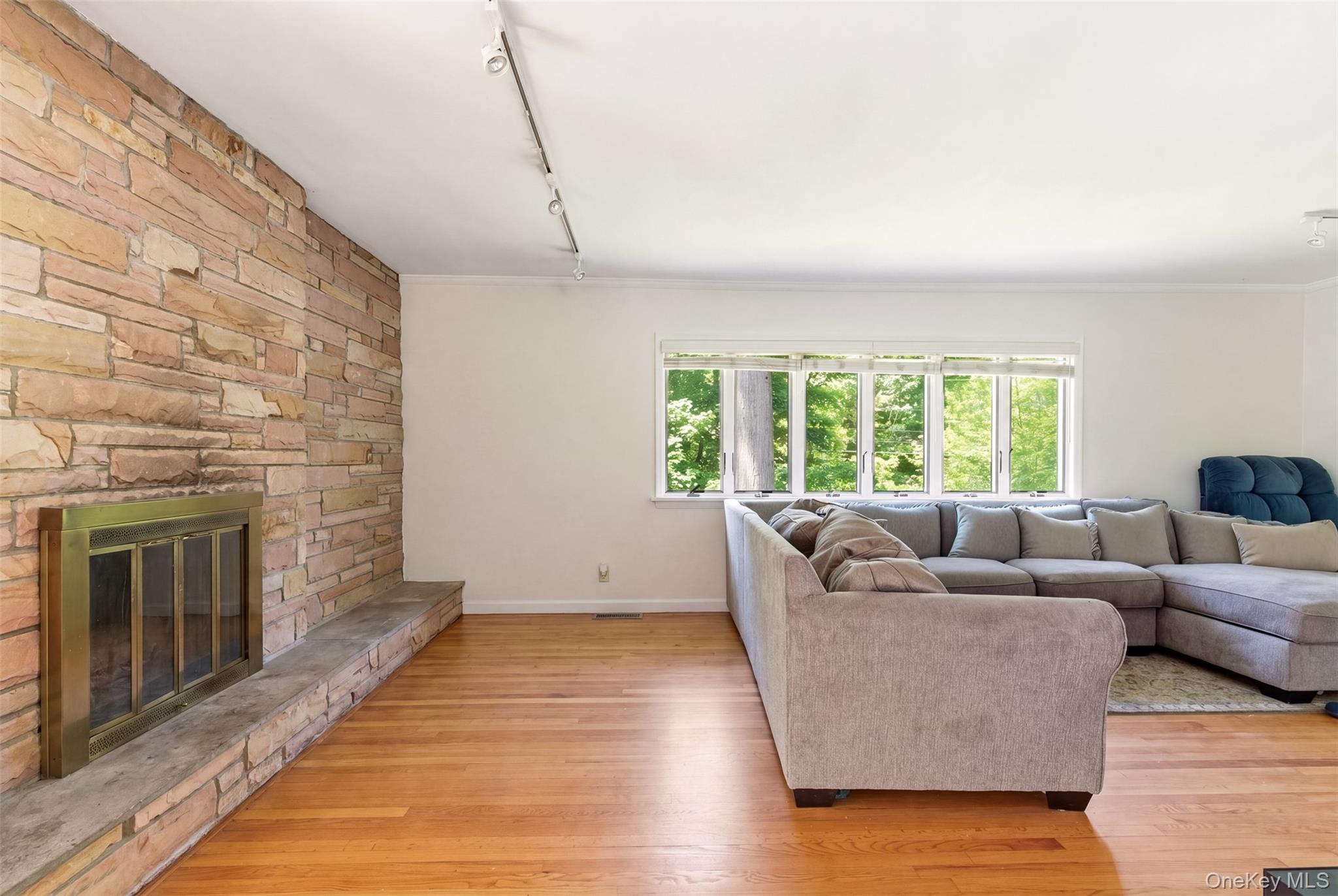 106 Vineyard Road Huntington, NY 11743 - Photo 6 of 25 a living room with furniture and a fireplace