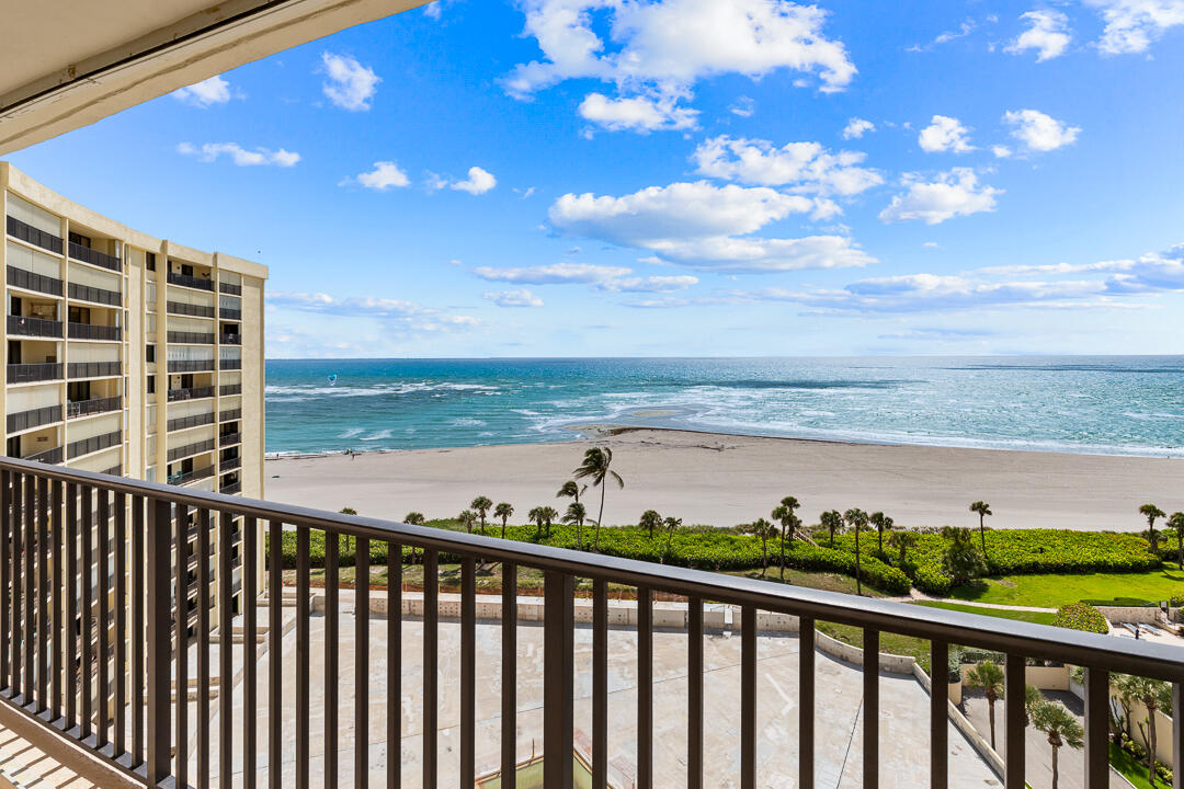 400 Ocean Trail Way, Unit 1108 Jupiter, FL 33477 - Photo 28 of 41 a balcony with an ocean view