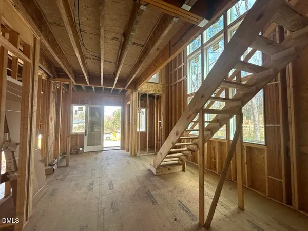 a view of an entryway with staircase