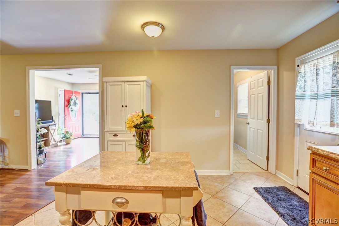 3909 Bronholly Road Chesterfield, VA 23832 - Photo 17 of 38 a view of kitchen island with wooden floor