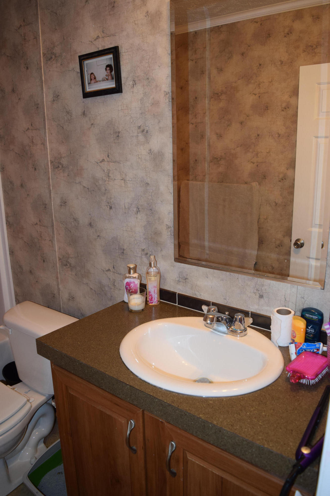 4752 Waidsboro Road Ferrum, VA 24088 - Photo 28 of 38 a bathroom with a sink and a mirror