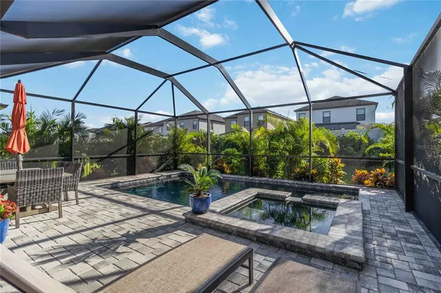 an aerial view of multiple houses