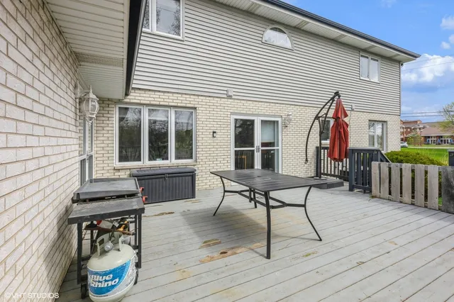 a house view with a seating space