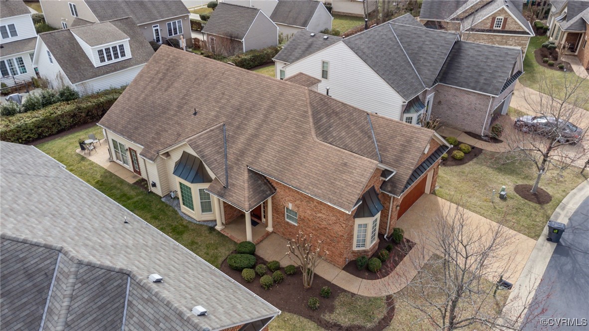 5060 Park Commons Loop Glen Allen, VA 23059 - Photo 4 of 38 an aerial view of a house with garden space and street view