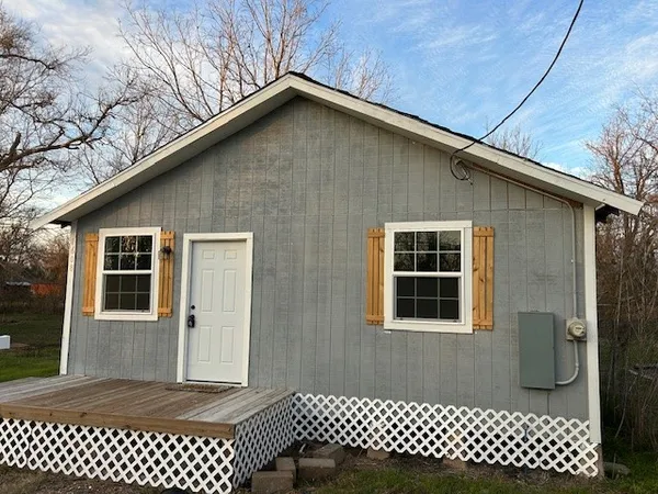 a front view of a house