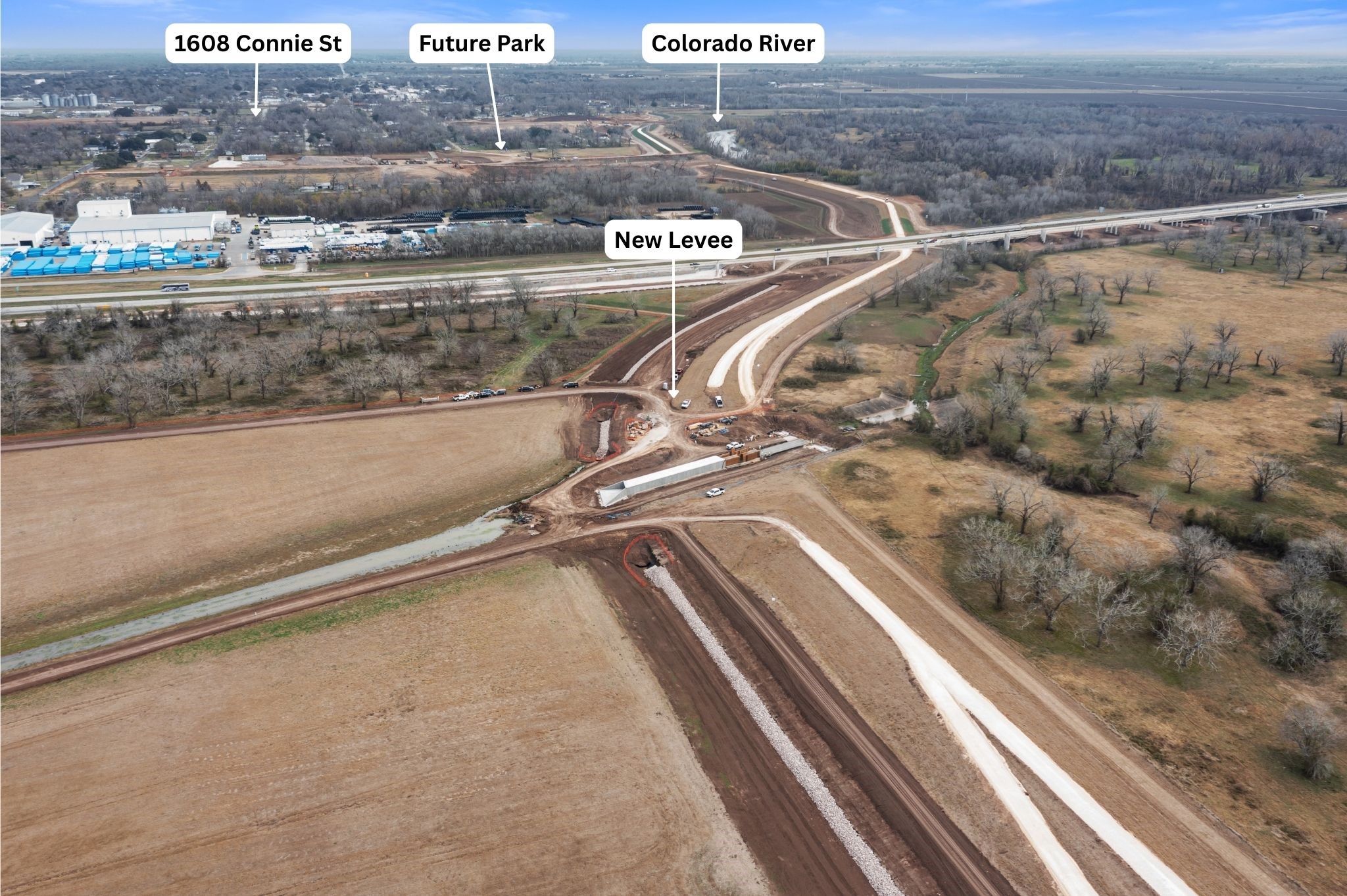 1608 Connie Street Wharton, TX 77488 - Photo 24 of 26 New levee system being built to protect City of Wharton