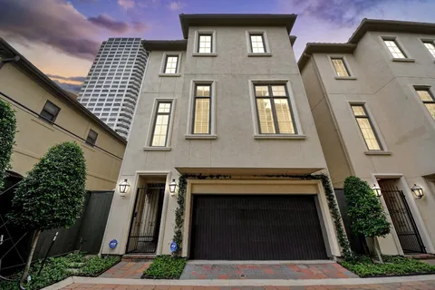 a front view of a building