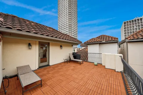 a view of a house with a patio