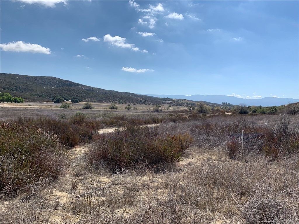 44739 Ridgewood Road Hemet, CA 92544 - Photo 1 of 1 a view of a dry yard with mountains in the background