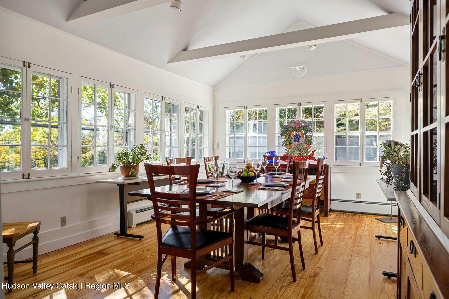 114 Chase Road Shokan, NY 12481 - Photo 21 of 68 a view of a dining room with furniture window and outside view