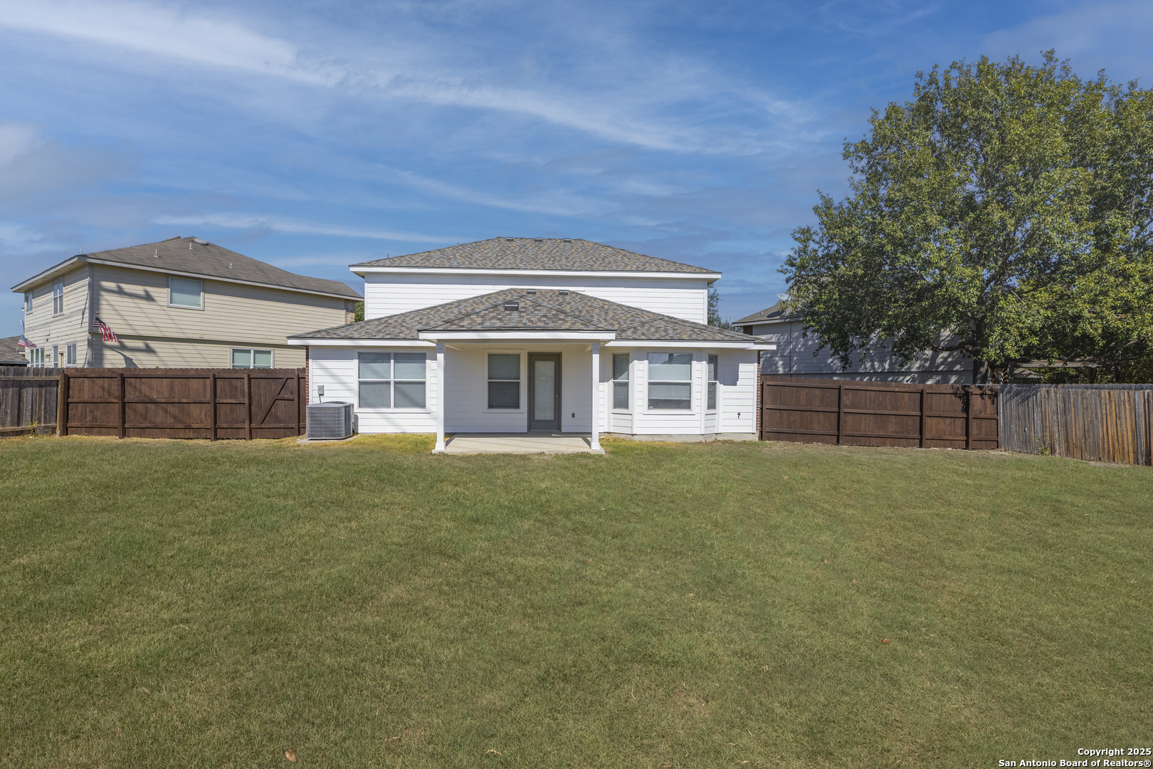 105 Lookout View Cibolo, TX 78108 - Photo 26 of 26 a view of a big house with a big yard and large trees