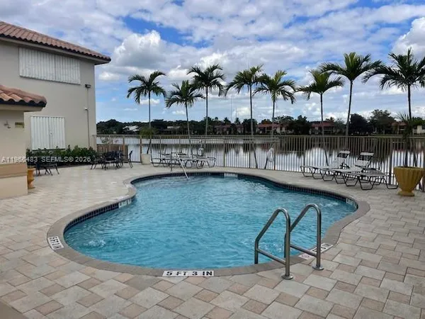 a view of a terrace with rug