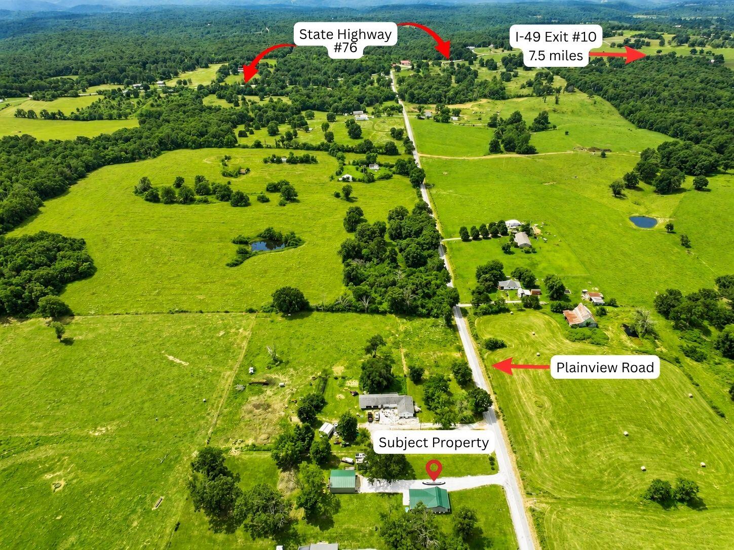 772 Plainview Road Anderson, MO 64831 - Photo 16 of 29 View from North - Markup