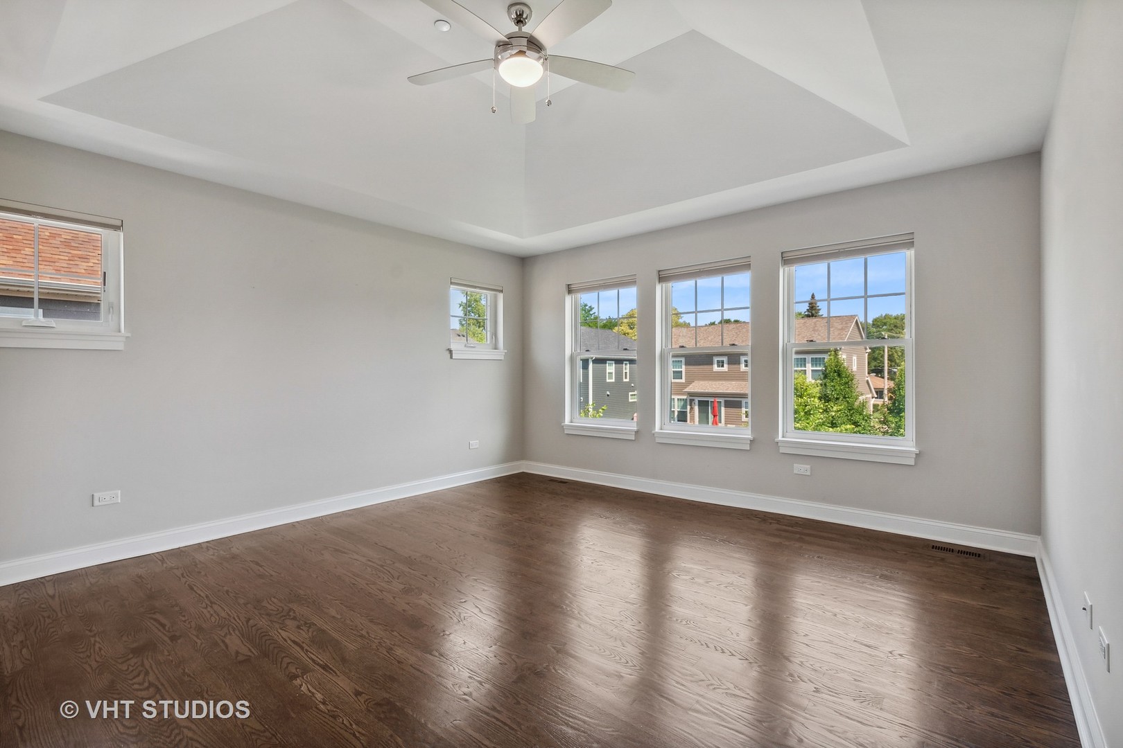 2004 West Sibley Street Park Ridge, IL 60068 - Photo 15 of 40 an empty room with wooden floor fan and windows
