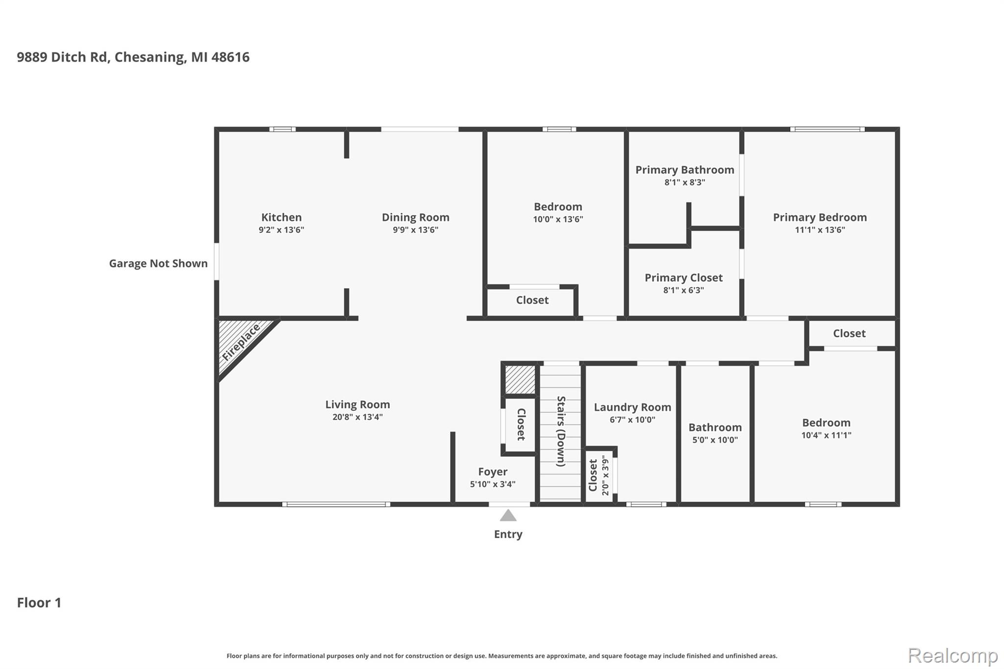 9889 Ditch Road Chesaning, MI 48616 - Photo 69 of 71 2-Floor-1.jpg