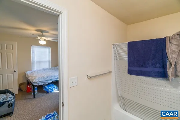 a view of living room and bedroom