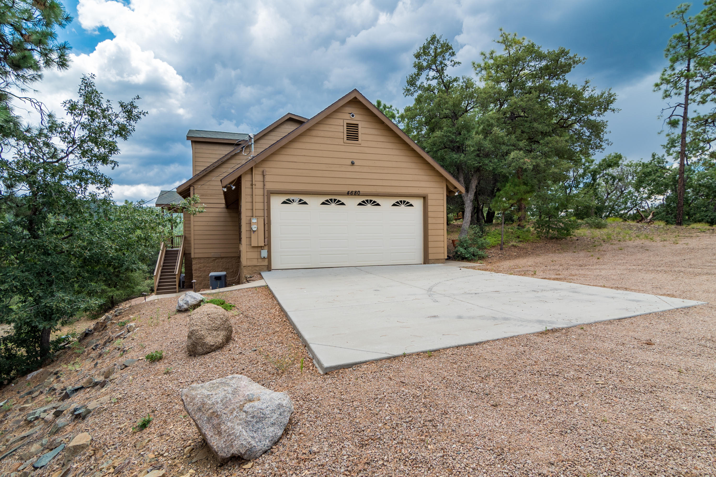 4680 South Stoney Ridge Road Prescott, AZ 86303 - Photo 9 of 39 a view of backyard of house