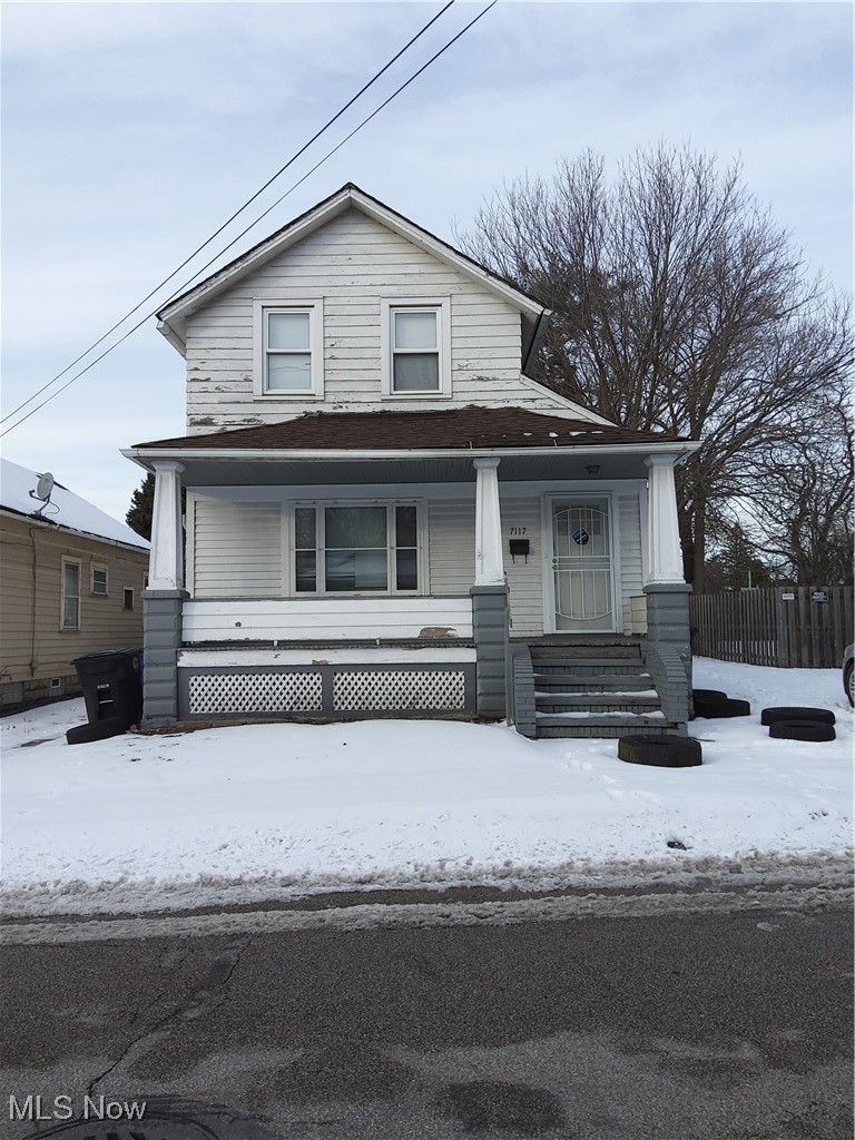 7117 Ottawa Road Cleveland, OH 44105 - Photo 1 of 25 View of front of property featuring a porch
