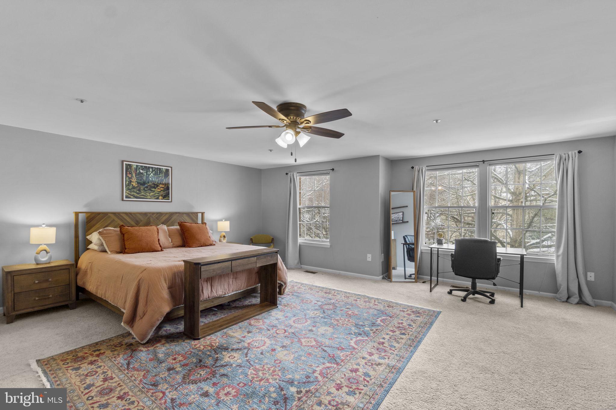 6025 Weekend Way, Unit 43 Columbia, MD 21044 - Photo 15 of 37 a bedroom with a bed and a large window