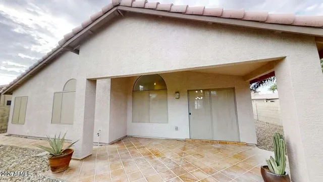 a view of a house with a outdoor space