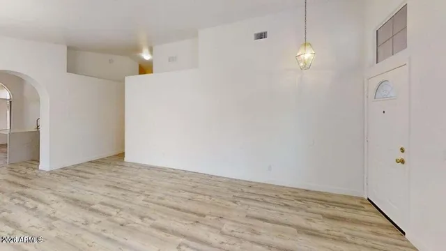 a view of an empty room