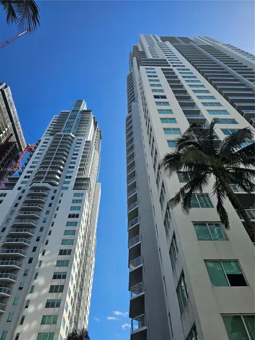 a view of a tall building