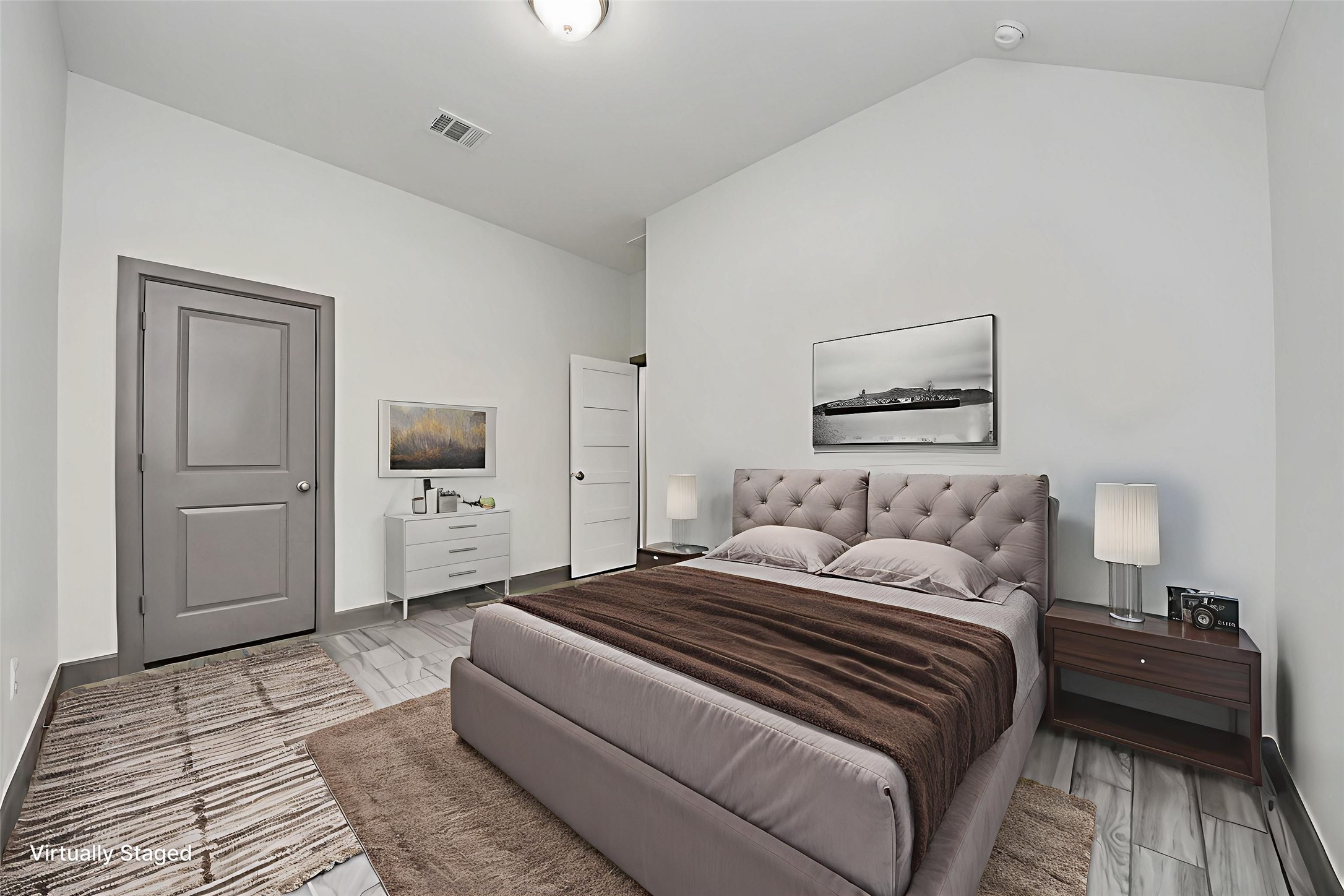 211 Pleasant Hill Way Conroe, TX 77304 - Photo 34 of 50 a bedroom with a bed and a view of bathroom