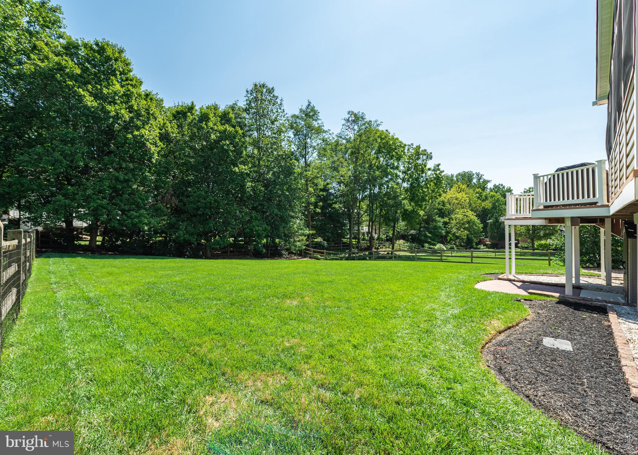 5069 Jericho Road Columbia, MD 21044 - Photo 50 of 57 LEVELED & fenced rear yard, back to trees