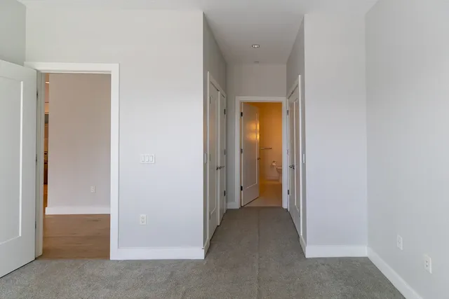 a view of a room with an empty space