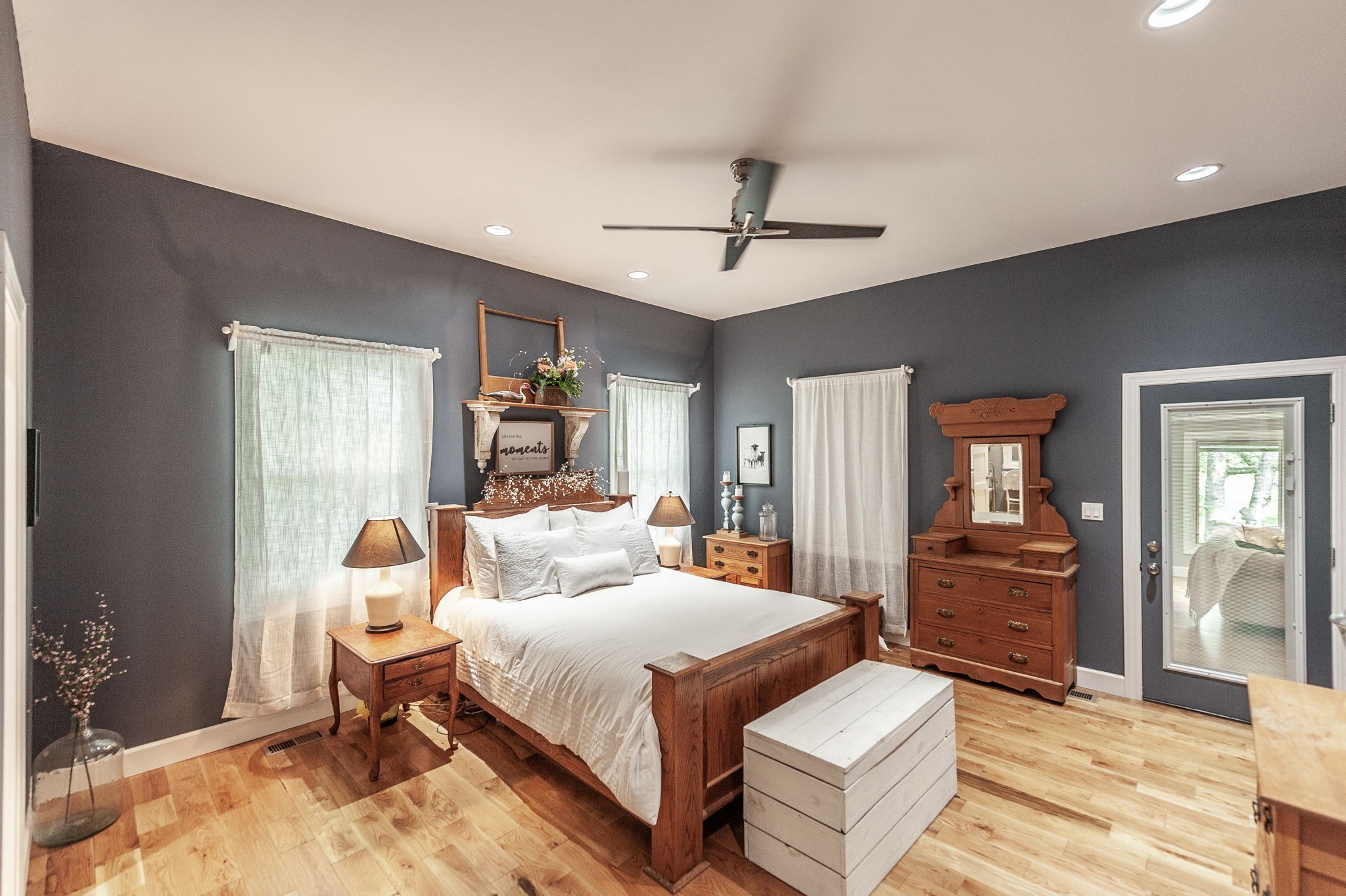 8338 Guthrie Road Cross Plains, TN 37049 - Photo 16 of 43 a bedroom with a bed and wooden floor