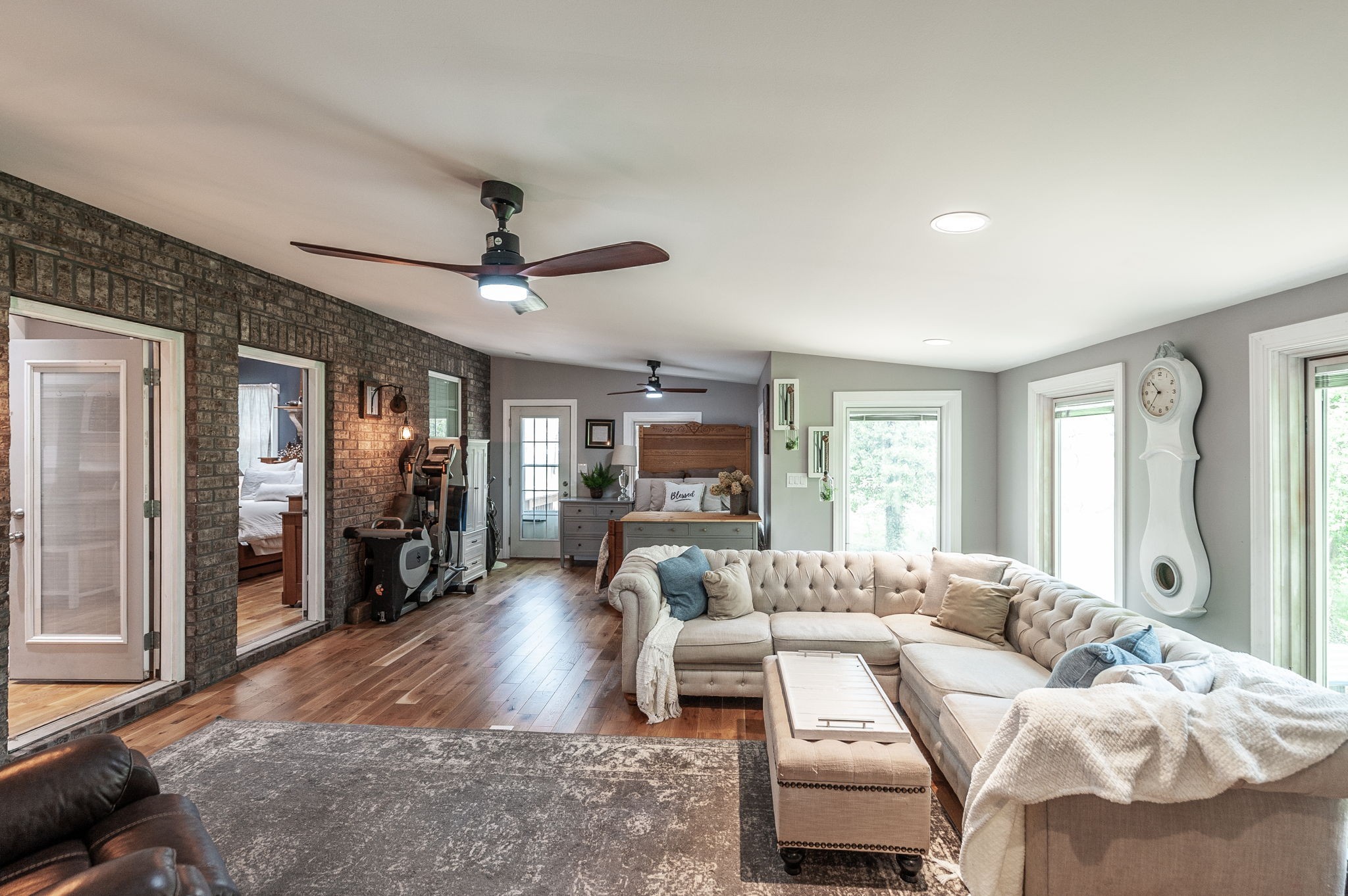 8338 Guthrie Road Cross Plains, TN 37049 - Photo 33 of 43 a living room with furniture and a flat screen tv